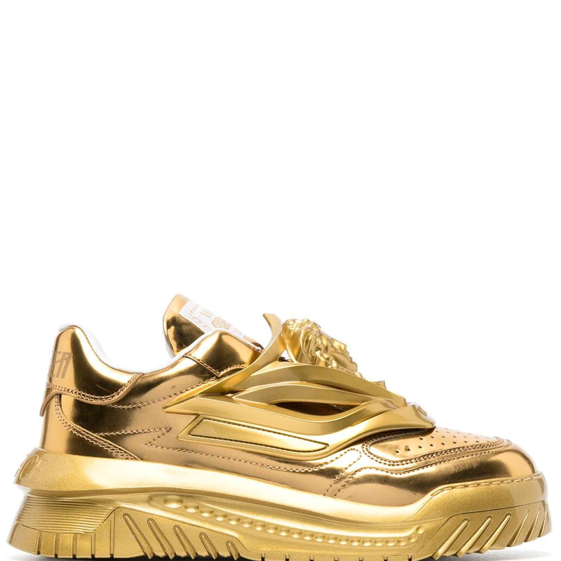 Versace Odissea metallic-effect sneakers