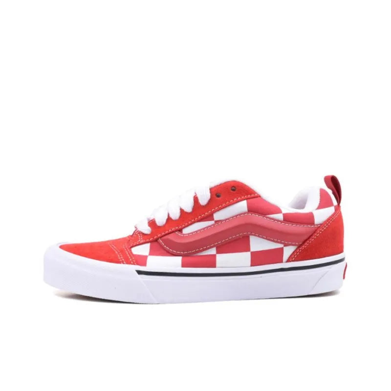 VANS KNU SKOOL LOW-TOP 'MEGA CHECK RED'