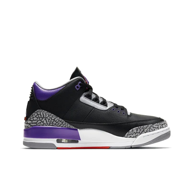 JORDAN 3 RETRO BLACK COURT PURPLE