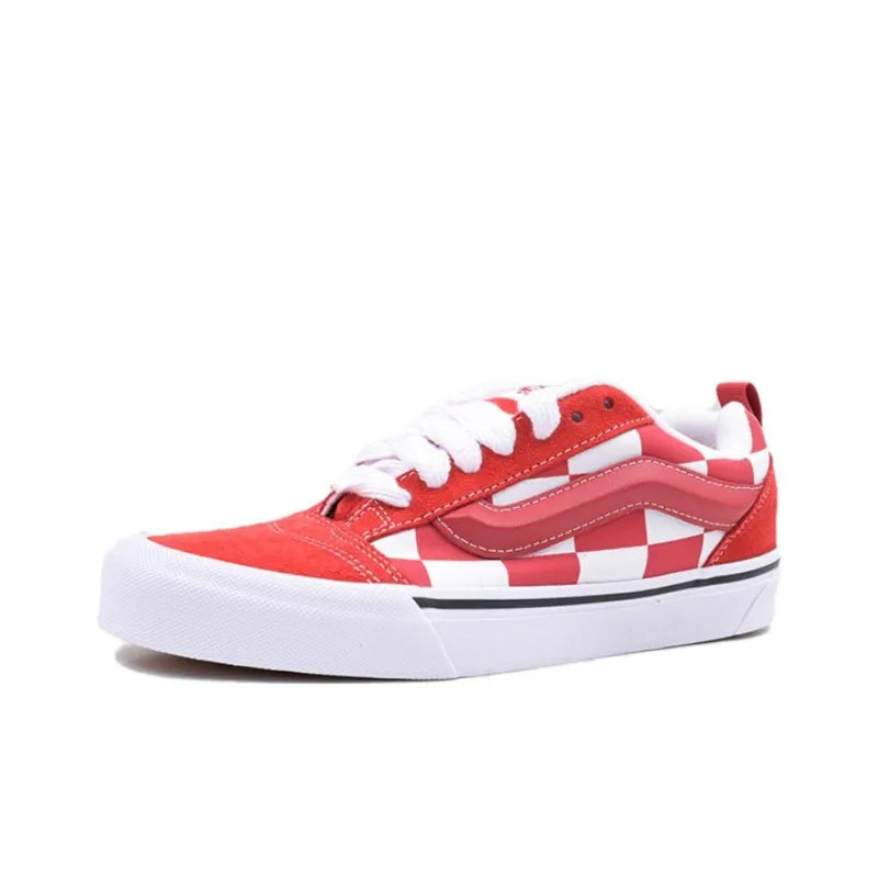 VANS KNU SKOOL LOW-TOP 'MEGA CHECK RED'