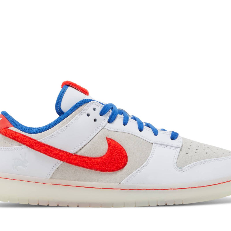 NIKE DUNK LOW  ‘WHITE/CRIMSON-VARSITY ROYAL’